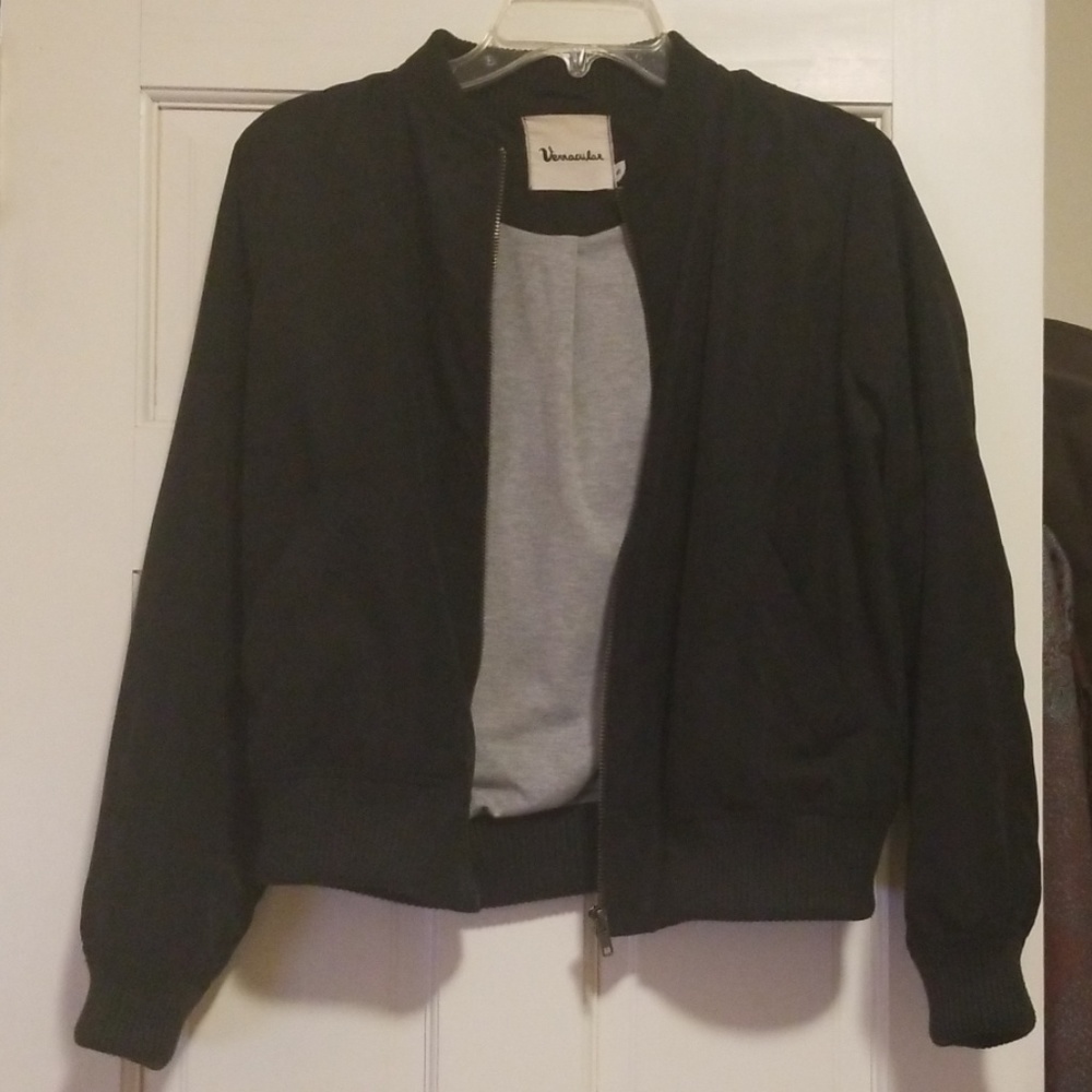 Vernacular Black Bomber Jacket